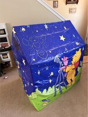Vintage Disney Winnie The Pooh Playhouse Tent Glow In The Dark - Rare